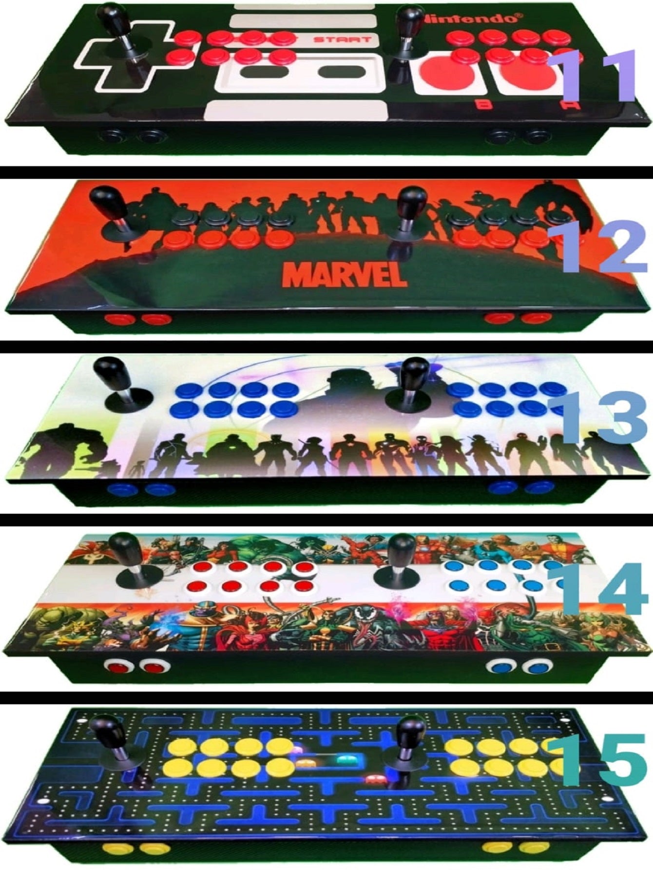 Tablero, Juegos incluidos LED 2Player